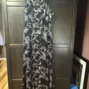 Eliza J Blue  and Silver Maxi Dress